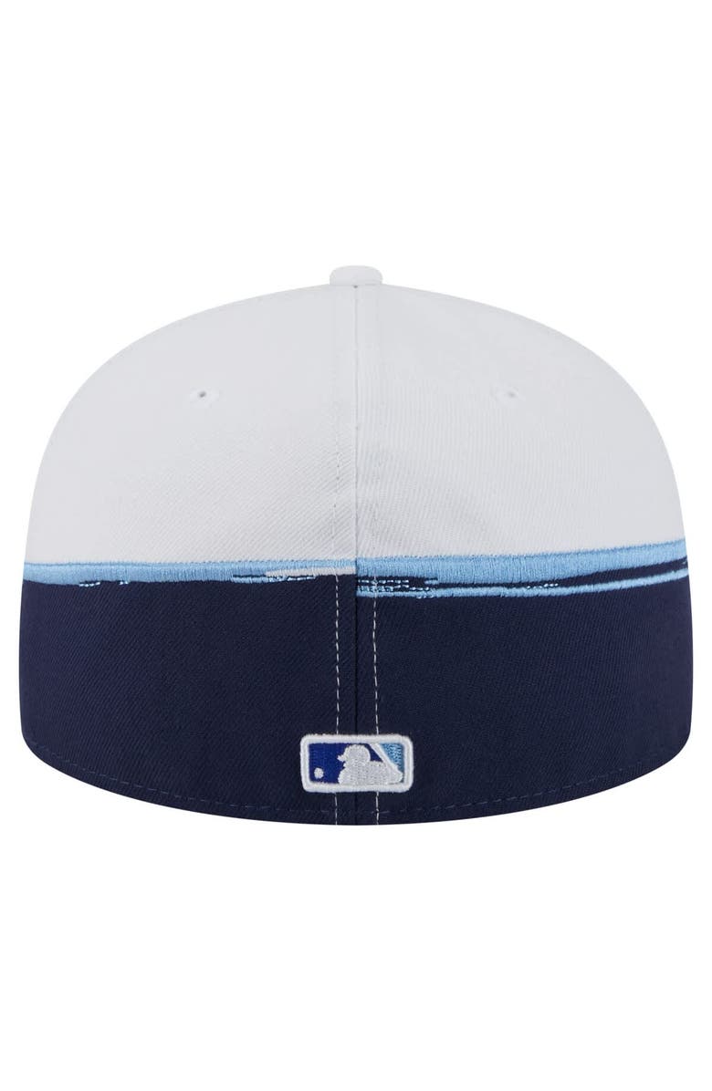 New Era Men's New Era Navy/White Tampa Bay Rays Paint Stroke 59FIFTY Fitted Hat, Alternate, color, Navy