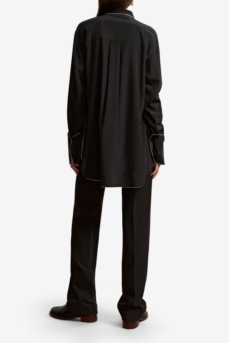 Alex Shirt with Piping, Alternate, color, Black