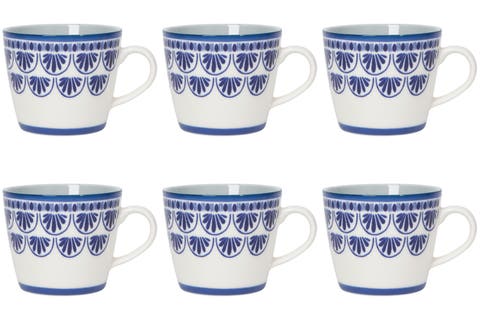 Porcelain Mug - Set of 6