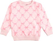 Sweet Wink Bow Trellis Sweatshirt