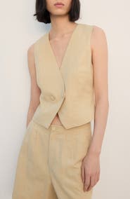 MANGO Double Breasted Vest