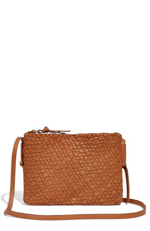 The Knotted Woven Leather Crossbody Bag