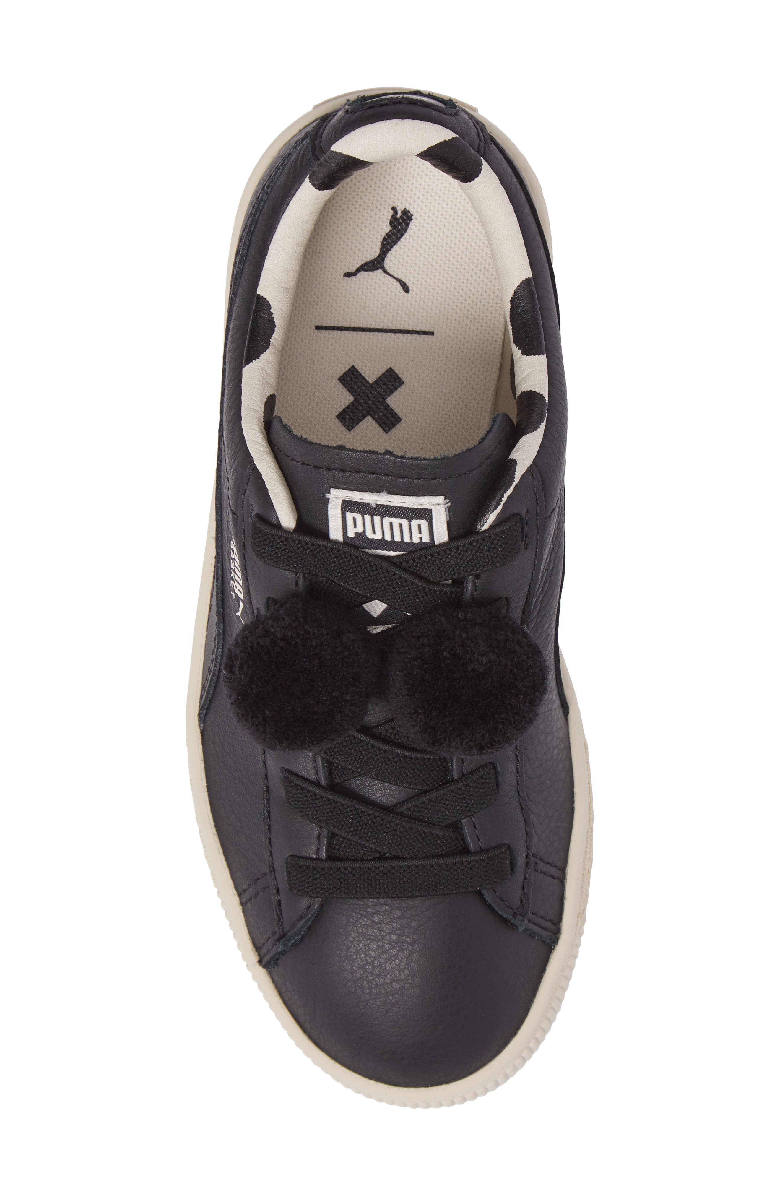 PUMA x tinycottons Basket Pompom Sneaker, Alternate, color, 