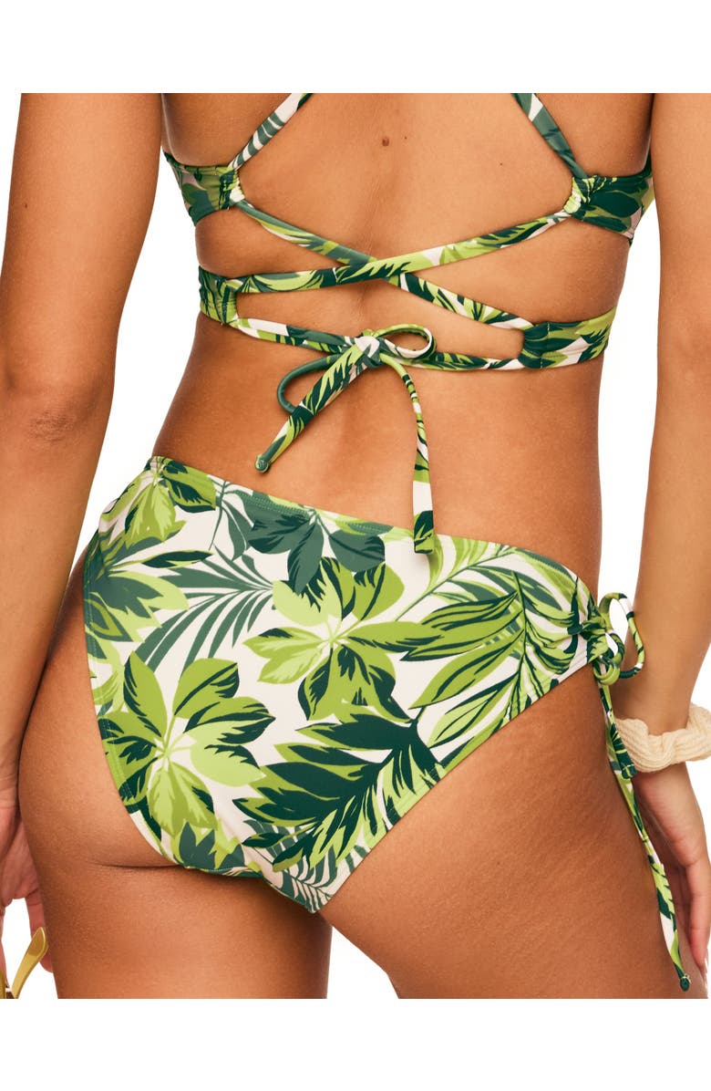 Adore Me Tatiana Swimwear Bikini Bottom, Alternate, color, Tropical Green