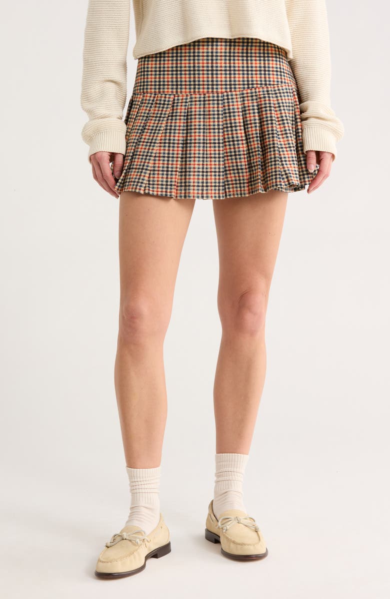 Motel Casini Miniskirt, Main, color, Country Check