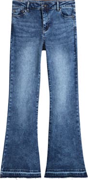 Tractr Kids' Release Hem Stretch Denim Flare Leg Jeans