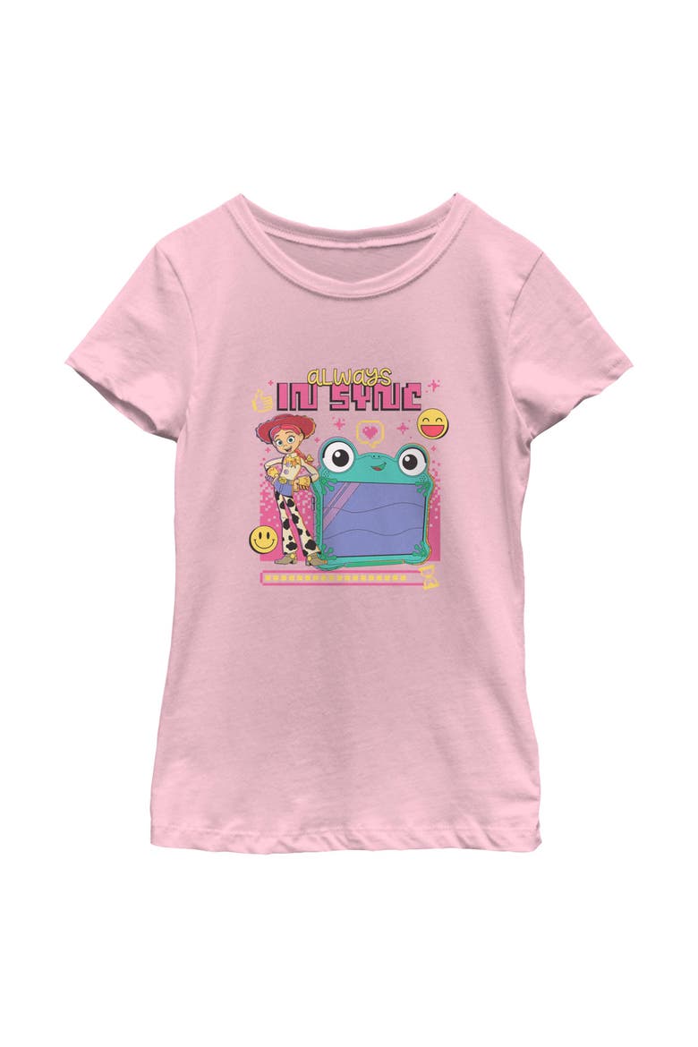 Girl's Toy Story 5 Always In Sync Lily And Jessie  Graphic T-Shirt, Main, color, Light Pink