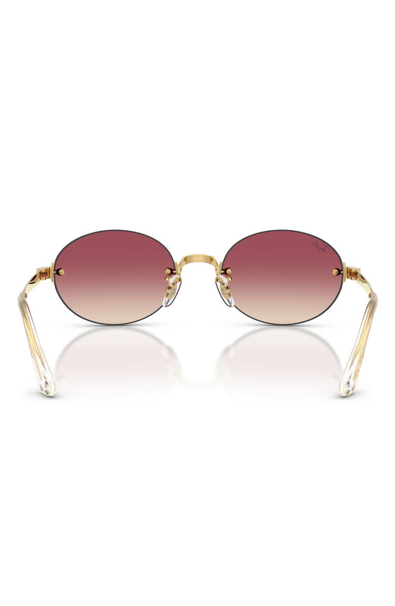 Ray-Ban x A$AP Rocky 54mm Gradient Oval Sunglasses, Alternate, color, 