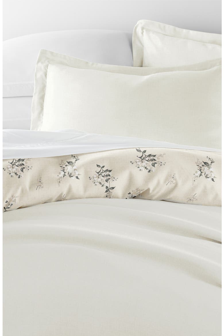 Pattern Duvet Cover & Sham Set, Alternate, color, DELICATE FLORAL IVORY