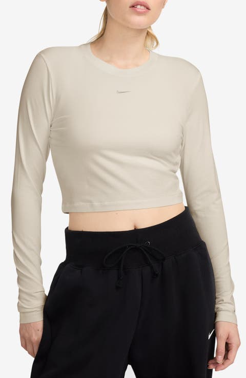 Sportswear Chill Knit Slim Long Sleeve Crop T-Shirt