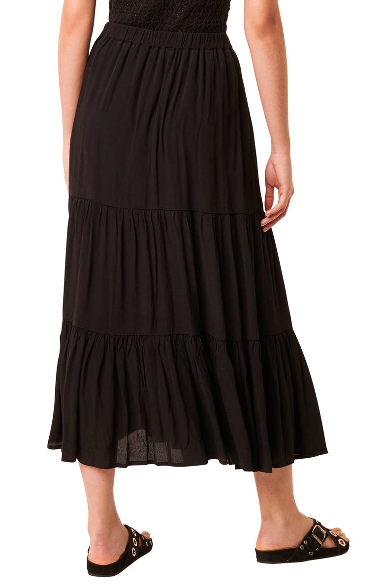 French Connection Easha Drape Maxi Skirt, Alternate, color, 