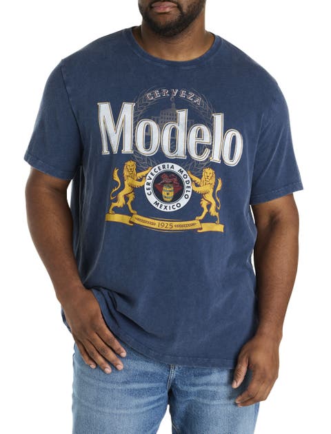 Big & Tall Modelo Logo Graphic Tee