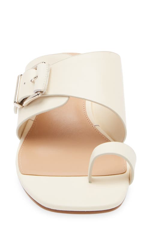 Vince Camuto Lenqua Toe Loop Block Heel Sandal In Creamy White