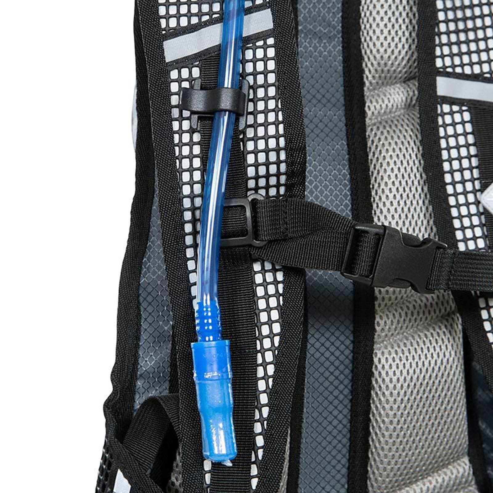 Mirror Hydration Backpack/Rucksack (15 Litres) With Water Resevoir (2 Litres) Backpack, Alternate, color, Silver