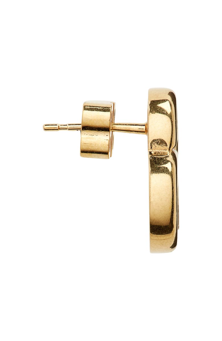 Balenciaga Interlocking Logo Stud Earrings, Alternate, color, 