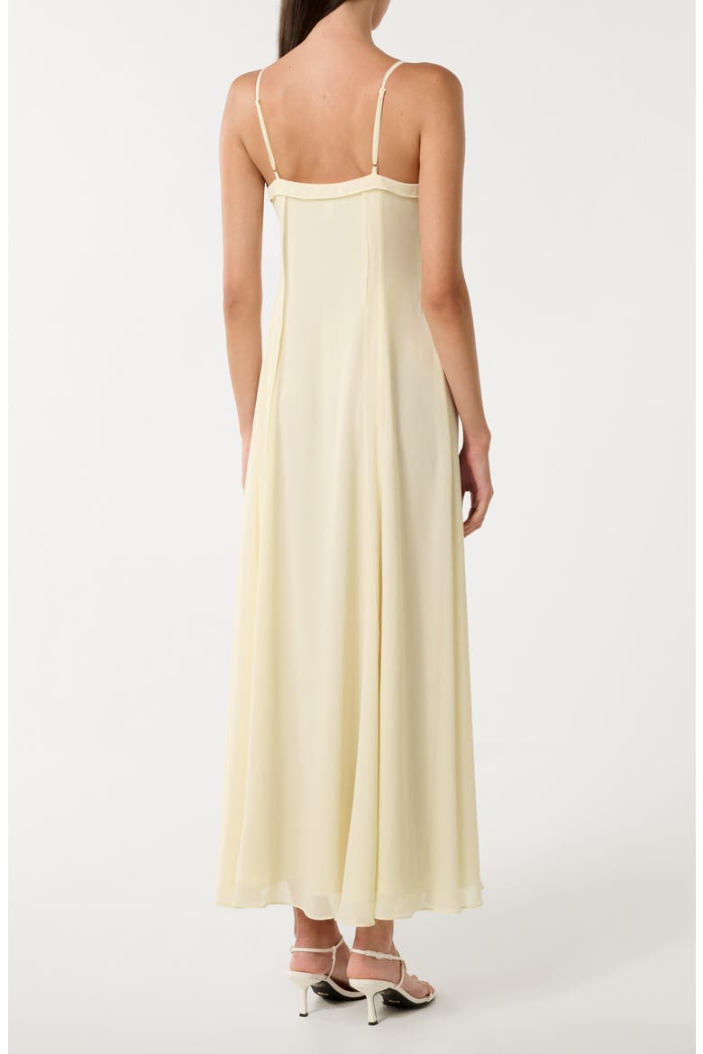 Floria Crisscross Midi Slipdress, Alternate, color, BUTTERCREAM