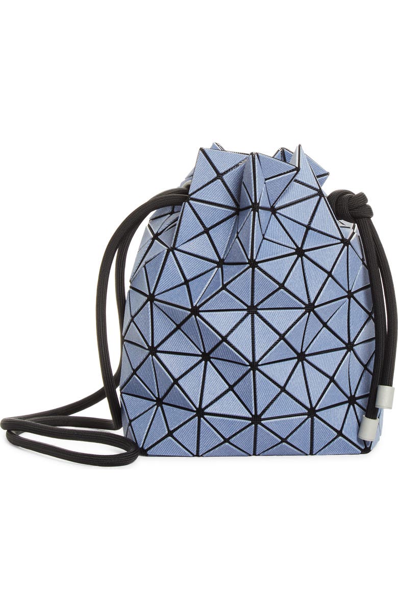 Bao Bao Issey Miyake Wring Denim Drawstring Bucket Bag, Main, color, Blue