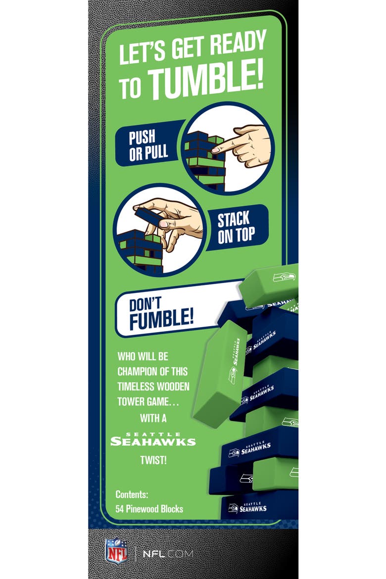Seattle Seahawks Tumble Tower, Alternate, color, Multicolor
