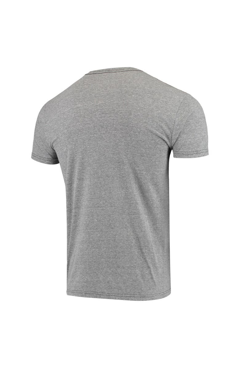 Retro Brand Men's Original Retro Brand Heathered Gray Pitt Panthers Team Vintage Tri-Blend T-Shirt, Alternate, color, 