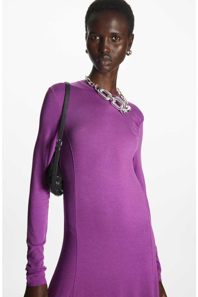 Long Sleeve Maxi Dress, Alternate, color, PURPLE