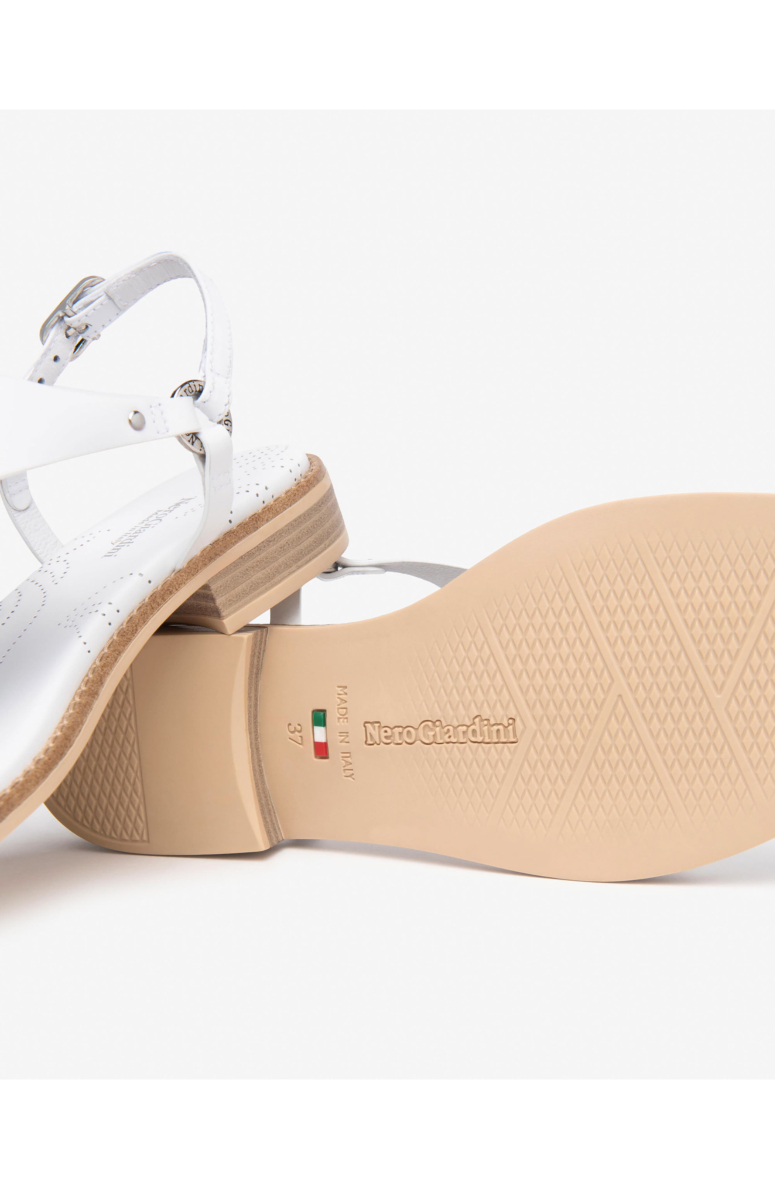 NeroGiardini Slingback Sandal, Alternate, color, White