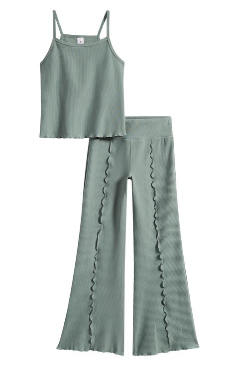 Kids' Ottoman Rib Claudia Tank & Pants Set