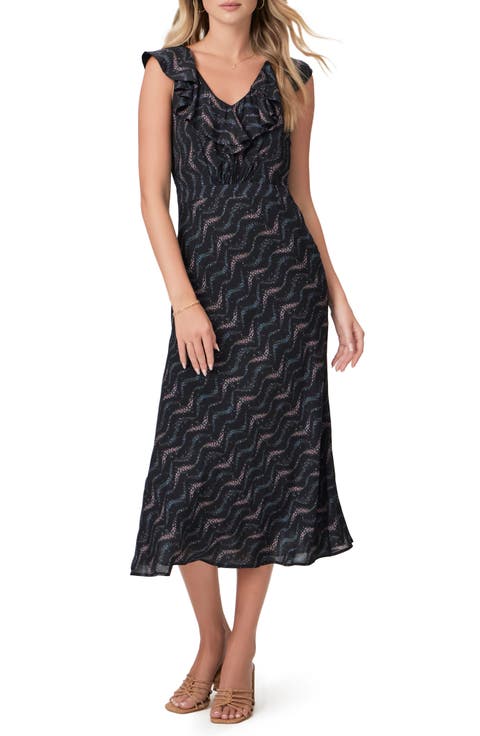 Shona Ruffle Midi Dress