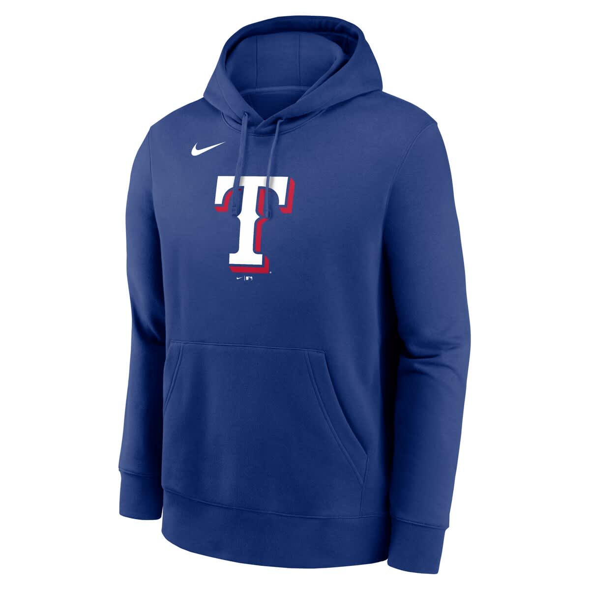 Nike Men's Nike Royal Texas Rangers Logo Club Fleece Pullover Hoodie ...