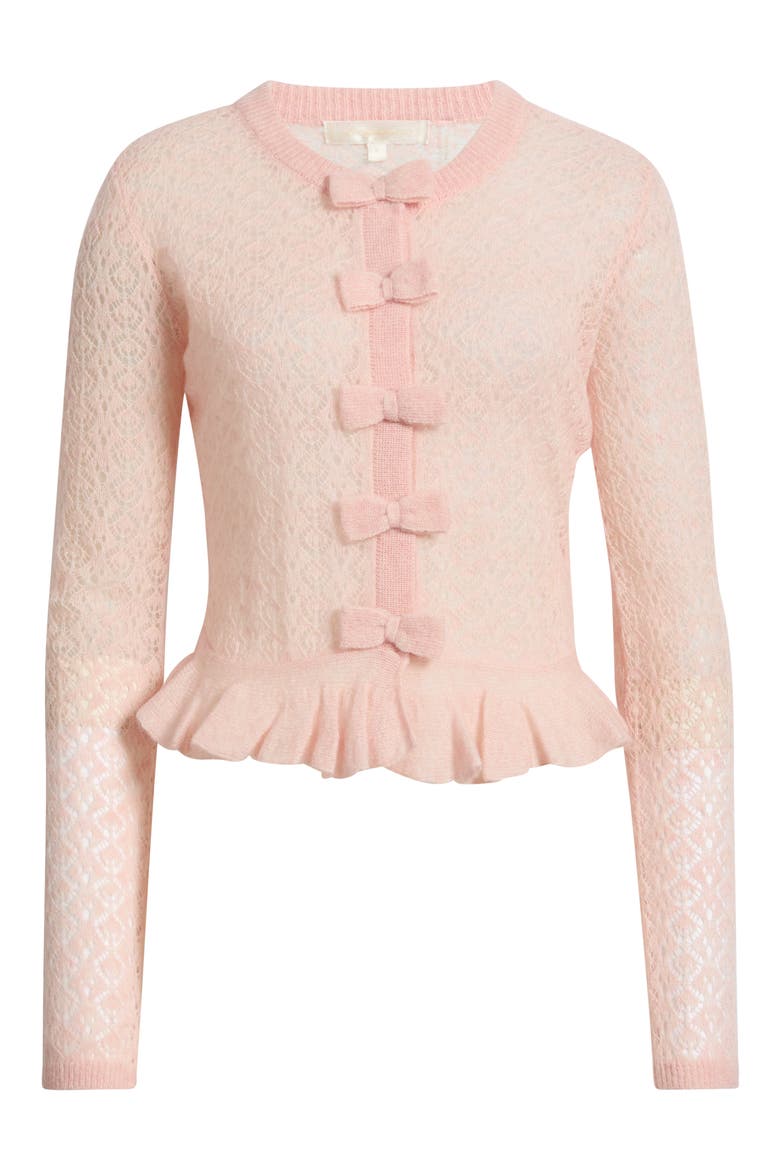 Galle Bow Cardigan, Main, color, PARLOR ROSE