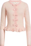 LoveShackFancy Galle Bow Cardigan