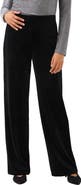 Karen Kane Ribbed Velvet High Waist Wide Leg Pants