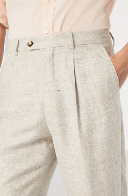Brunello Cucinelli Leisure Fit Trousers In Garment Dyed Cotton Corduroy With Darts In Yuta