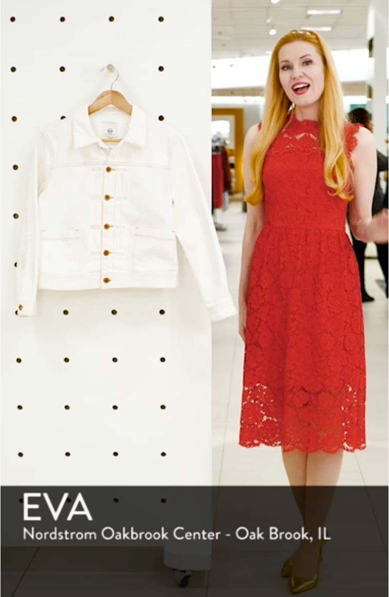 Eliette Crop Denim Jacket, sales video thumbnail