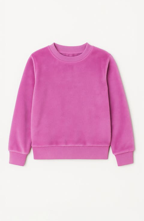 Minky Crewneck Sweatshirt (Big Kid)