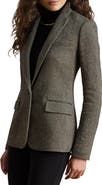Lauren Ralph Lauren Cotton, Linen & Wool Herringbone Jacket