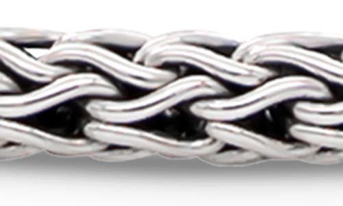 Devata Gender Inclusive Sterling Silver Dragon Bone Round 3mm Chain Bracelet In Silver
