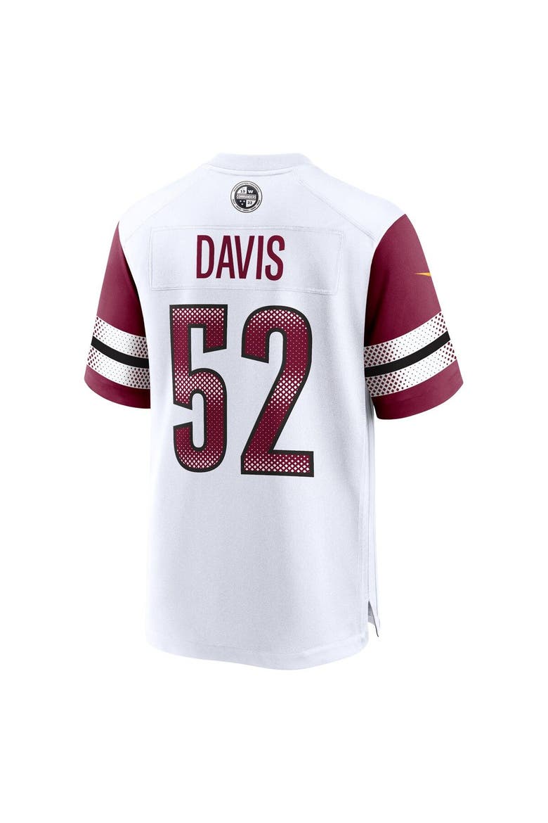 Men's Nike Jamin Davis White Washington Commanders Game Jersey, Alternate, color, White