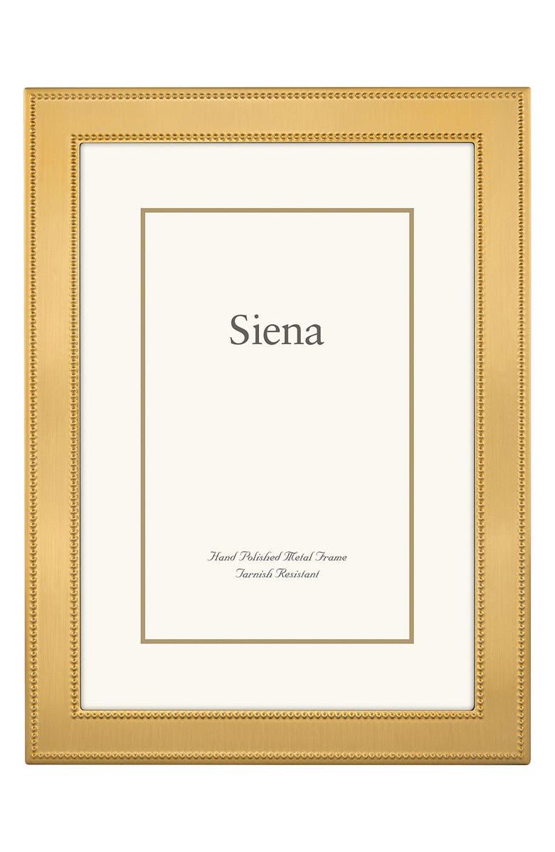 Siena Double Bead 4 x 6-Inch Picture Frame, Main, color, Gold