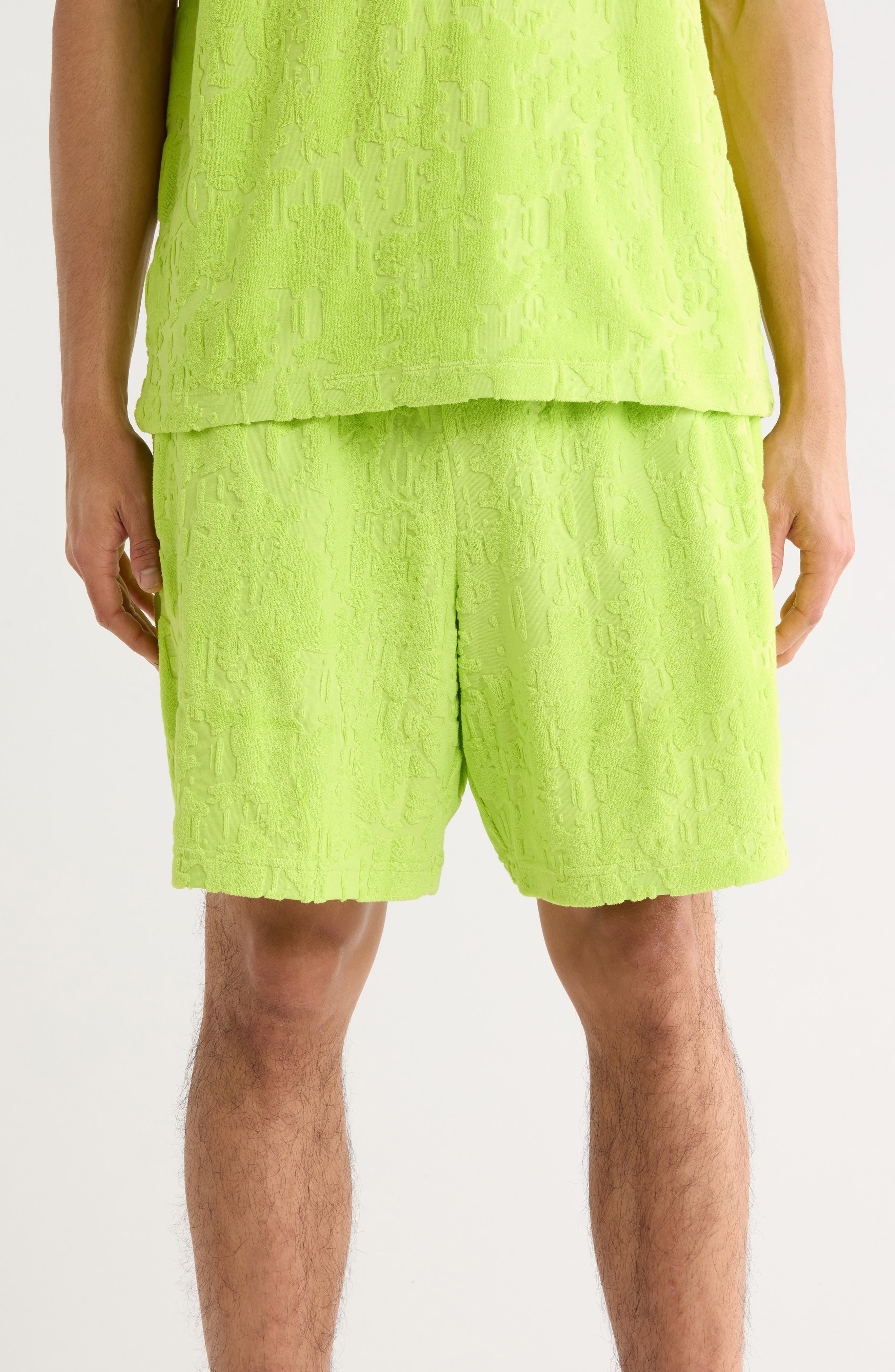 PURPLE BRAND Terry Towel Pull-On Shorts