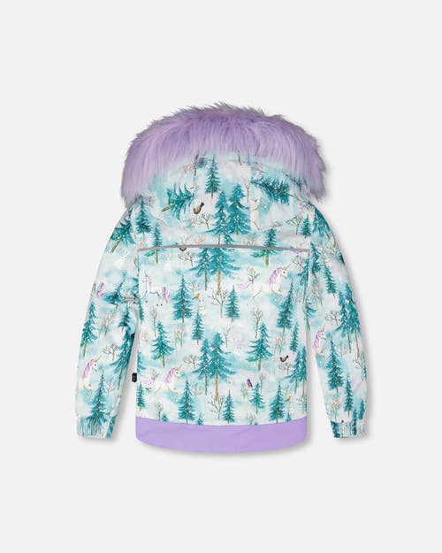 Deux Par Deux Girl Two-piece Discover Snowsuit In Multi