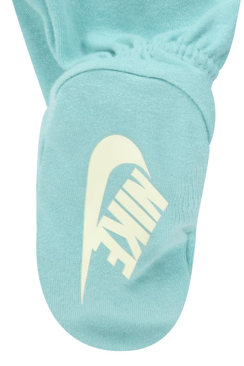 Fresh Cut Ruffle Long Sleeve Footie, Alternate, color, GREEN FROST