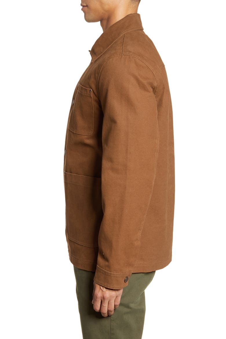 Baldwin Four Pocket Water Resistant Canvas Jacket, Alternate, color, WHISKEY