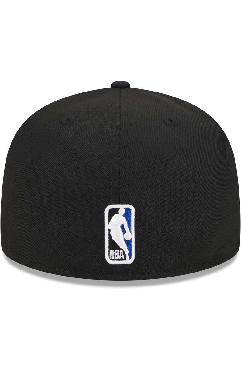 New Era Men's New Era Black New York Knicks Checkerboard UV 59FIFTY Fitted Hat, Alternate, color, 