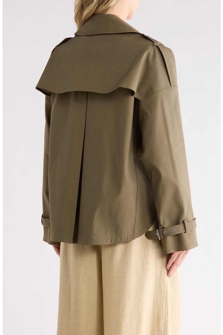 Bogie Stretch Cotton Jacket, Alternate, color, MILITARY/ IVORY