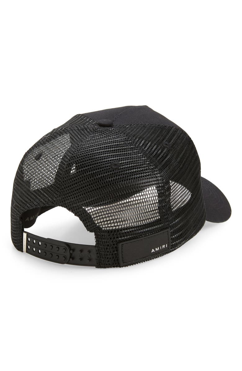 AMIRI Wolf Records Embroidered Trucker Hat, Alternate, color,