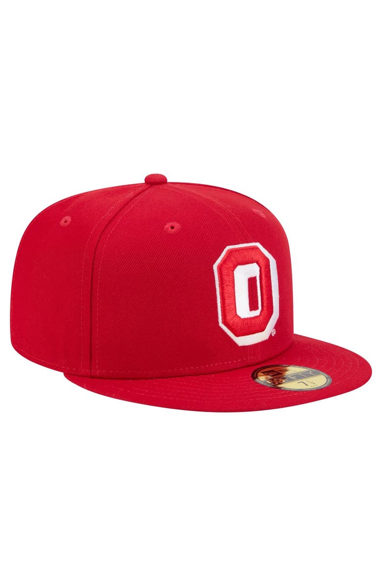 New Era Men's New Era Scarlet Ohio State Buckeyes Vault 59FIFTY Fitted Hat, Alternate, color, 