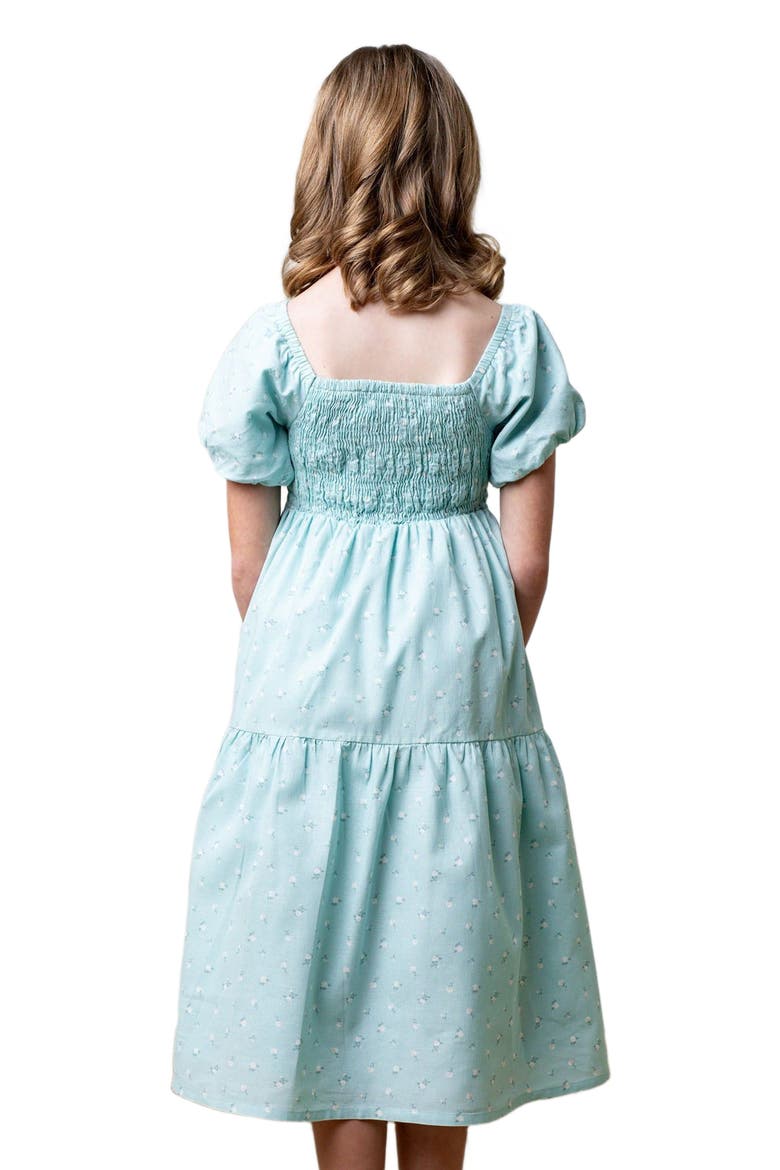 Girls' Smocked Bubble Sleeve Dress, Kids, Alternate, color, Tea Room Floral