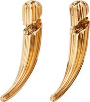 Tory Burch Pierced Front-Back Earrings