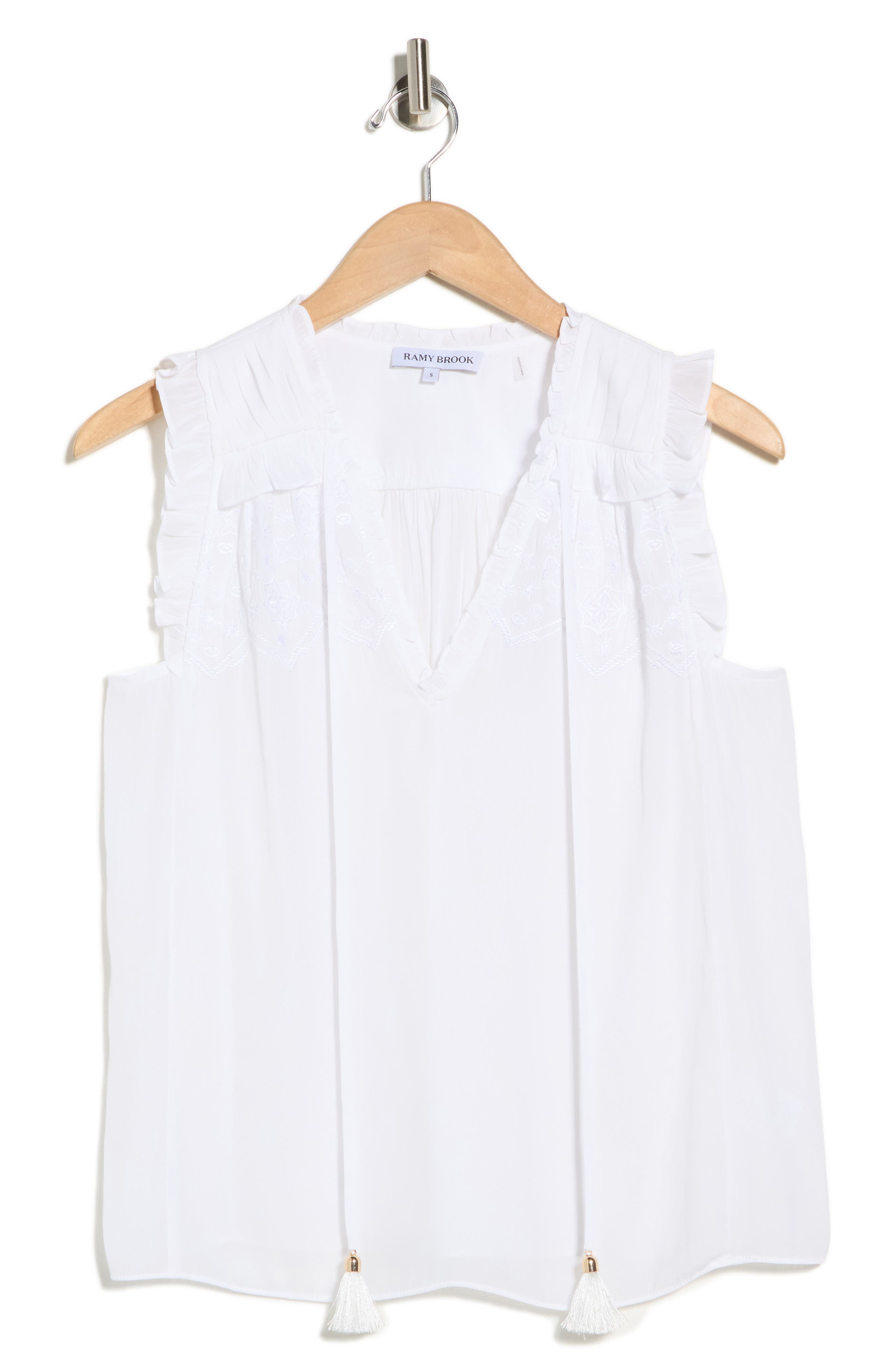 Ramy Brook Perri Split Neck Top