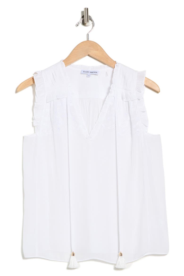 Perri Split Neck Top, Alternate, color, IVORY